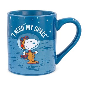 Silver Buffalo Peanuts Snoopy "I Need My Space" Ceramic Mug | Holds 14 Ounces - 1 of 4