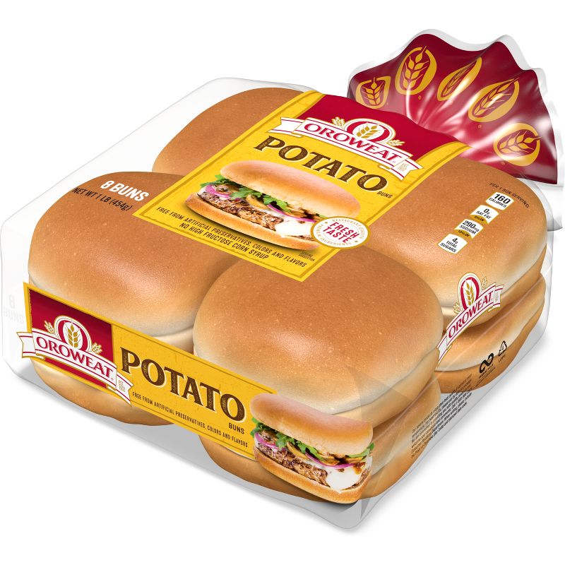 Oroweat Potato Sandwich Buns - 1lbs, 4 of 7