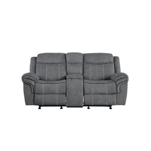 Acme Furniture 78" Zubaida Sofa Two Tone Gray Velvet - 1 of 4