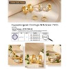 Chunky Gold Hoop Earrings for Women Non Tarnish 14K Gold Filled Huggie Hoop Earring Stacks for Multiple Piercing Lightweight 3Pairs - 4 of 4