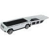 Best Ride on Cars Mercedes G Class Convertible Carry On Suitcase - White - 2 of 4