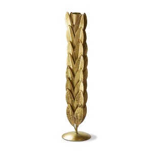 TAG Orla Large Taper Holder - Antique Gold Iron Candle Holder for Straight Candles - 12.5" H x 3" L x 3" W - 1 of 3