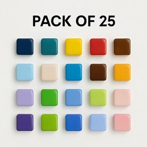 CTB Dealz Glass Refrigerator Magnets | Colorful Decorative Magnets for Fridge, Office, Locker & Whiteboard Use - 1 of 4