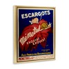 Stupell Industries Vintage Escargots Advertisement Floating Frame Canvas Art - 2 of 4
