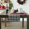DII Buffalo Check Placemat Set 6 Piece, Red & Black, 13x19" - 4 of 4