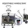 YONWAY Foldable Large Utility Shopping Wagons Carts with 4 All-Terrain Wheels 150lbs Capacity Portable for Sand,Camping Fishing,Shopping - 4 of 4