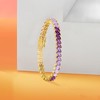 Ross-Simons 17.00 ct. t.w. Ombre Amethyst Tennis Bracelet in 18kt Gold Over Sterling - 3 of 4
