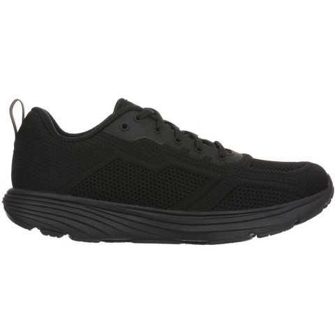MBT Men's Wave Iii Lace Up in Black/black,12