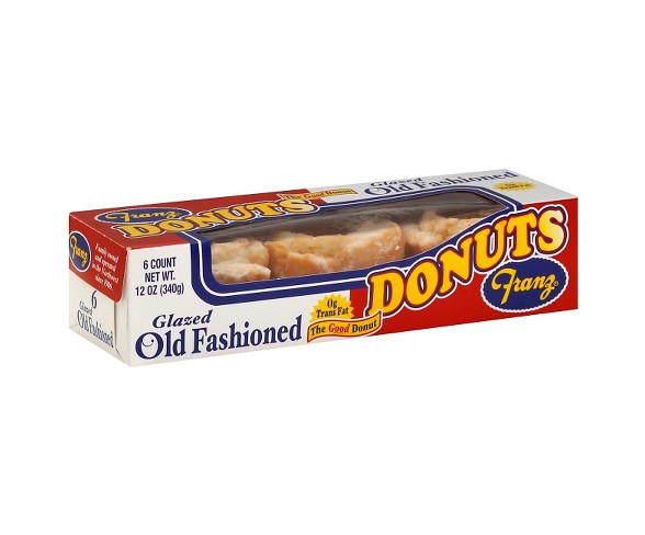 Franz Donuts Glazed Old Fashion Donut - 6ct/12oz