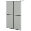 VidaXL Walk-in Shower Screen 46.5 in.x74.8 in. Dark Tempered Glass - 2 of 4