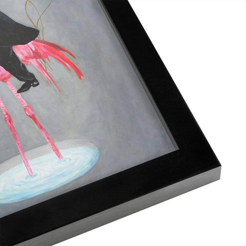 Americanflat Animal Modern Flamingo With Ostrich By Coco De Paris Black Frame Wall Art, 3 of 8