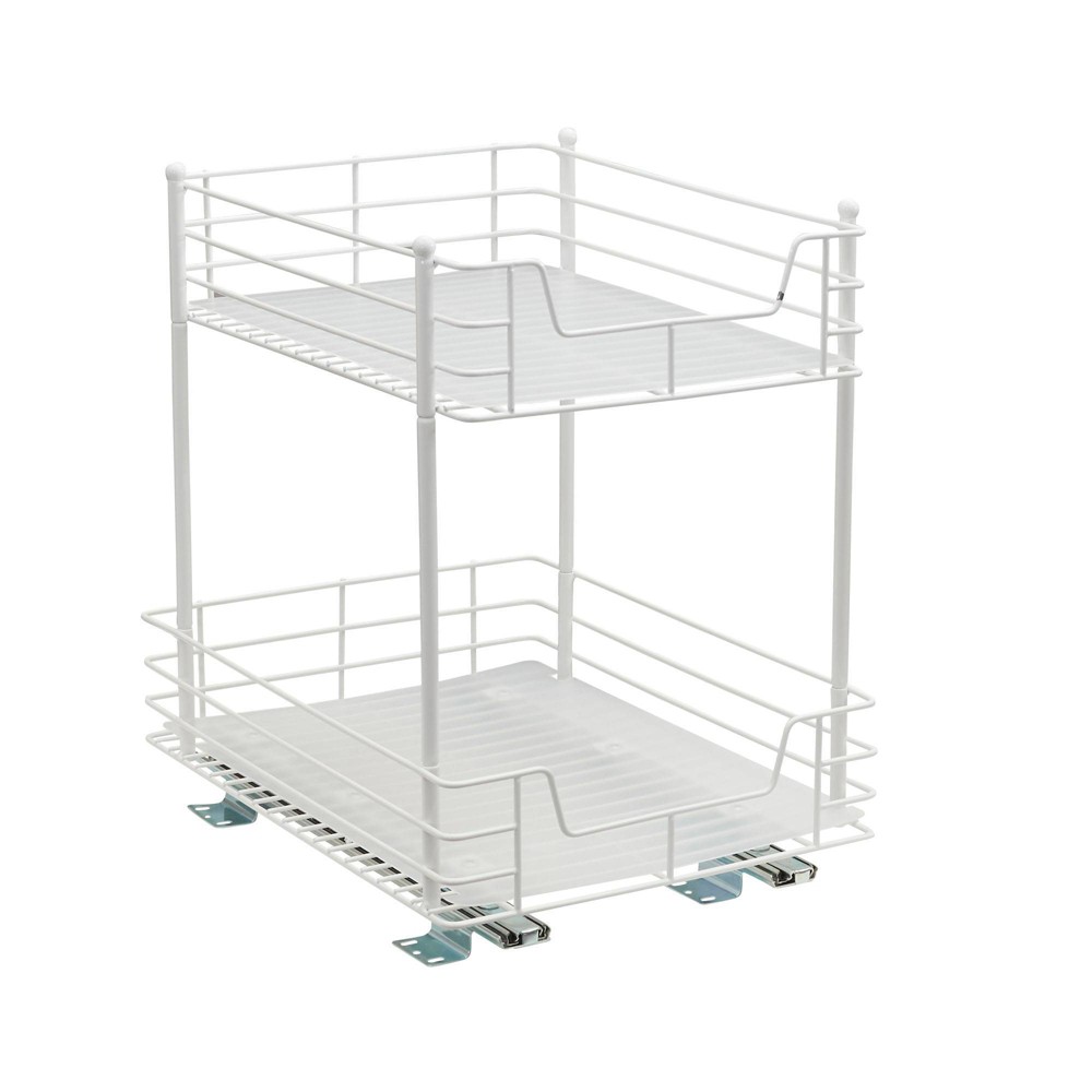 Photos - Other Accessories Household Essentials 12" 2-Tier Pantry Organizer White