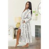ADR Plush Fleece Robe for Women, Long Hooded Bathrobe with Hood, Plus Size - 3 of 4