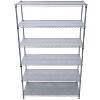 NicBex 82"/84"H 6-Tier Heavy Duty Wire Shelving Unit, 6000LB Capacity Adjustable Storage Rack with Wheels & Shelf Liners - 4 of 4