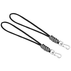 Unique Bargains Braided Wrist Polyester Keychain Wallets Badge Lanyard with Hook 2 Pcs - 1 of 4
