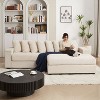 Luxe Oversized L Shaped Sofa With Chaise, Comfy Corduroy L Shaped Sectional Couches With 8 Pillows And Two Armrest Storage Space - 4 of 4