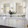 POWLIG 22.44" Gold Modern Dimmable Wall Sconce Strip Mirror Headlights Dresser Light Bar - 3 of 4