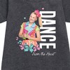 JoJo Siwa Dance From the Heart Graphic Short Sleeve Fleece Dress - Heather Charcoal - 5T - 2 of 2
