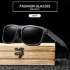 Anna-Kaci Men's Wooden Frame Polarized Sunglasses - UV400 Protection - 4 of 4