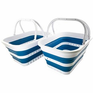 SAMMART 19L (5 Gallon) Collapsible Tub with Handles - 1 of 4