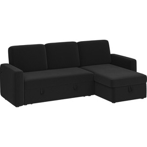 Yaheetech Convertible L-Shaped Sofa Bed with Chaise & USB & Type-C Ports - 1 of 4