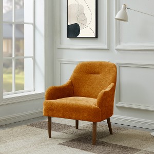 TOAOTBNBO Chenille Upholstered Accent Chair with Foot Pads Modern Armchair with Thick Cushion Club Chair for Office - 1 of 4