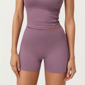 Anna-Kaci Active Women's High Waist Active Shorts with Smooth Stretch Fabric and Supportive Contoured Waistband - 1 of 4