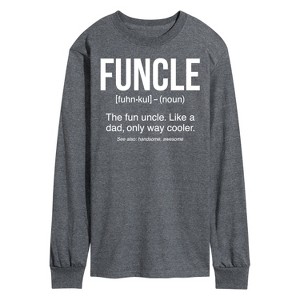 Men's - Instant Message - Funcle Defintion Long Sleeve Graphic T-Shirt - 1 of 4