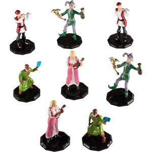 Monster Townsfolk Mini Fantasy Figures- 8pc Hand-Painted Entertainer Non Player Character NPC Miniatures- 1" Hex-Sized Compatible w RPG Tabletop Games - 1 of 3