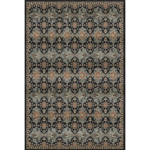Fulvari 8X10 Area Rugs Machine Washable Rugs for Living Room,Vintage Boho Rugs for Bedroom Dining Room,Non Slip Indoor Soft Carpet,Black - 1 of 4