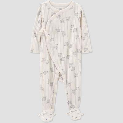 Carter's Just One You® Baby Classic Fit Sheep Footed Pajama - Ivory Newborn