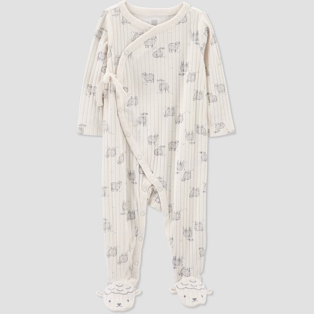 Carter's Just One You Baby Classic Fit Sheep Footed Pajama - Ivory Newborn