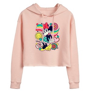 Women's - Disney - Mickey & Friends Cropped Graphic Hoodie - 1 of 3