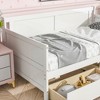 CAVINAS Twin Size Pine Wood Daybed Bed Frame with 2 Storage Drawers,Wooden Bed Frame for Kids Room,Bedroom - 4 of 4