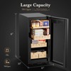 Mojgar Electric Cigar Cooler Humidor 85L, Large Cabinet for 700 Counts with Spanish Cedar Wood Shelves & Drawer, Quiet Operation - 2 of 4