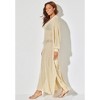 Swimsuits for All Women's Long V-Neck Shimmer Caftan Tunic Cover Up (Plus Sizes Available) - 4 of 4