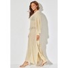 Swimsuits for All Women's Plus Size Long V-Neck Shimmer Caftan Tunic Cover Up - image 4 of 4