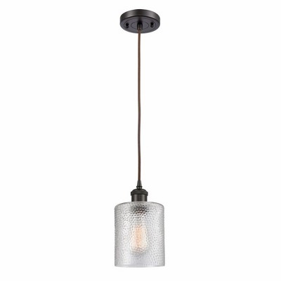 Cobbleskill - 1 Light Cord Hung Mini Pendant In Industrial Style-8 Inches Tall and 5 Inches Wide