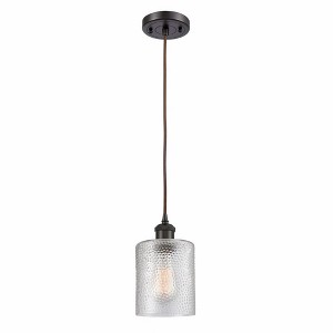 Cobbleskill - 1 Light Cord Hung Mini Pendant In Industrial Style-8 Inches Tall and 5 Inches Wide - 1 of 1