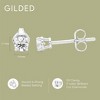 GILDED Lab-Grown Diamond Stud Earrings in 925 Sterling Silver Studs and 14KT Gold Plated Over Sterling Silver - 4 of 4