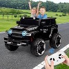 12V 2-Seater Kids Ride On Truck, 4WD Electric Car w/Remote Control, Dual Motors, Music, LED Lights, Spare Tire - 2 of 4