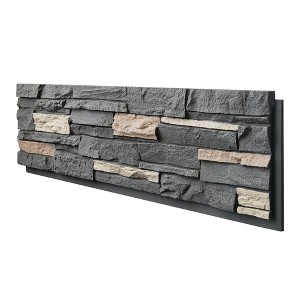 1-Pack Faux Stone Wall Covering Panels for Interior and Exterior Decor, PU Stone Veneer, Siding Panels, 48.03" x 12.99" - 1 of 4