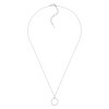 Silpada 'Brillante' Cubic Zirconia Open Circle Pendant in Sterling Silver, 18" + 2" - 3 of 4