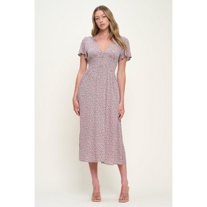 WEST K Women's Ingrid Flutter Sleeve Gauze Midi Dress - 1 of 4