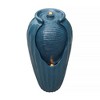 31.89" Resin Glazed Vase Outdoor Floor Fountain with LED Light - Blue - Teamson Home - 4 of 4