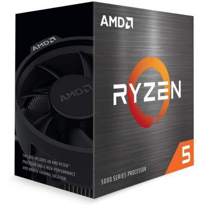 AMD Ryzen 5 5600 6-core 12-thread Desktop Processor with Wraith Stealth  Cooler - 6 cores u0026 12 threads - 3.5 GHz- 4.4 GHz CPU Speed - 35MB Total  Cache