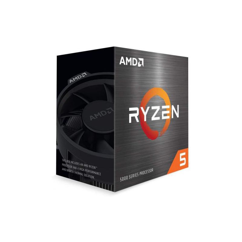 AMD Ryzen 5 5600 6-core 12-thread Desktop Processor with Wraith Stealth Cooler - 6 cores & 12 threads - 3.5 GHz- 4.4 GHz CPU Speed - 35MB Total Cache, 1 of 5
