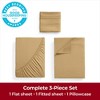 Mellanni 1800 Bed Sheets Twin Gold - 2 of 3