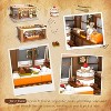 1289-Piece Flower Bakery Cafe Building Set with Lights, Modular Display Model for Home Decor and Gifting - 2 of 4