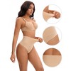 INSPIRE CHIC Women's Seamless Thong Shapewear Tummy Control High Waist Shaping Panties Body Shaper Underwear - 3 of 4